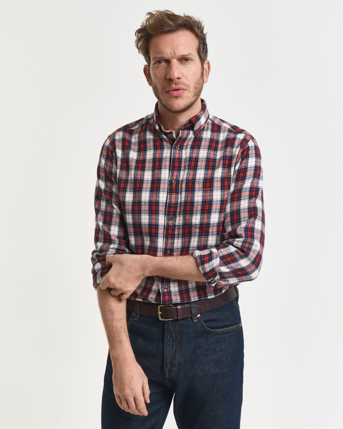Chemise en flanelle à carreaux coupe classique "Windblown"