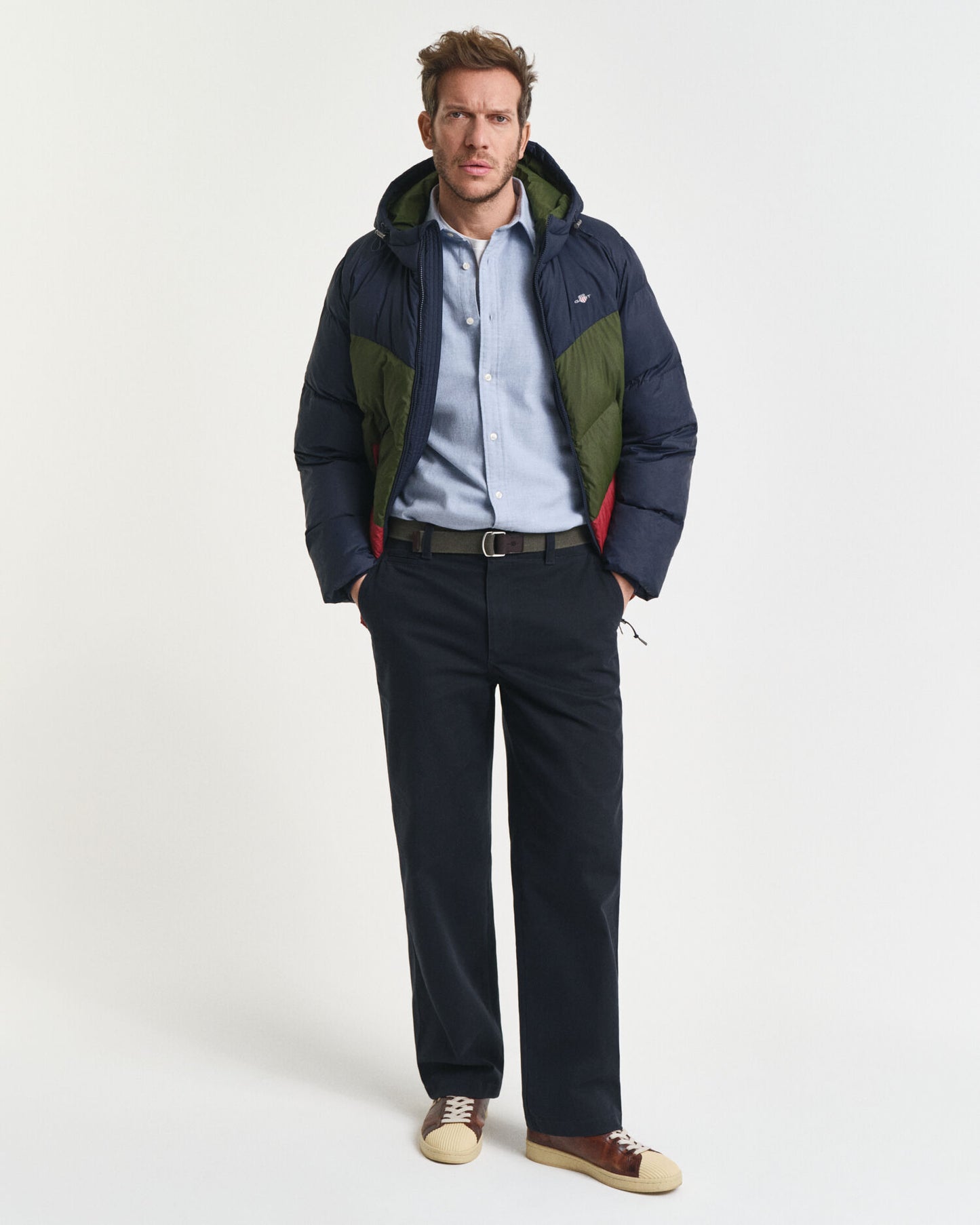 Chemise en flanelle chinée coupe droite