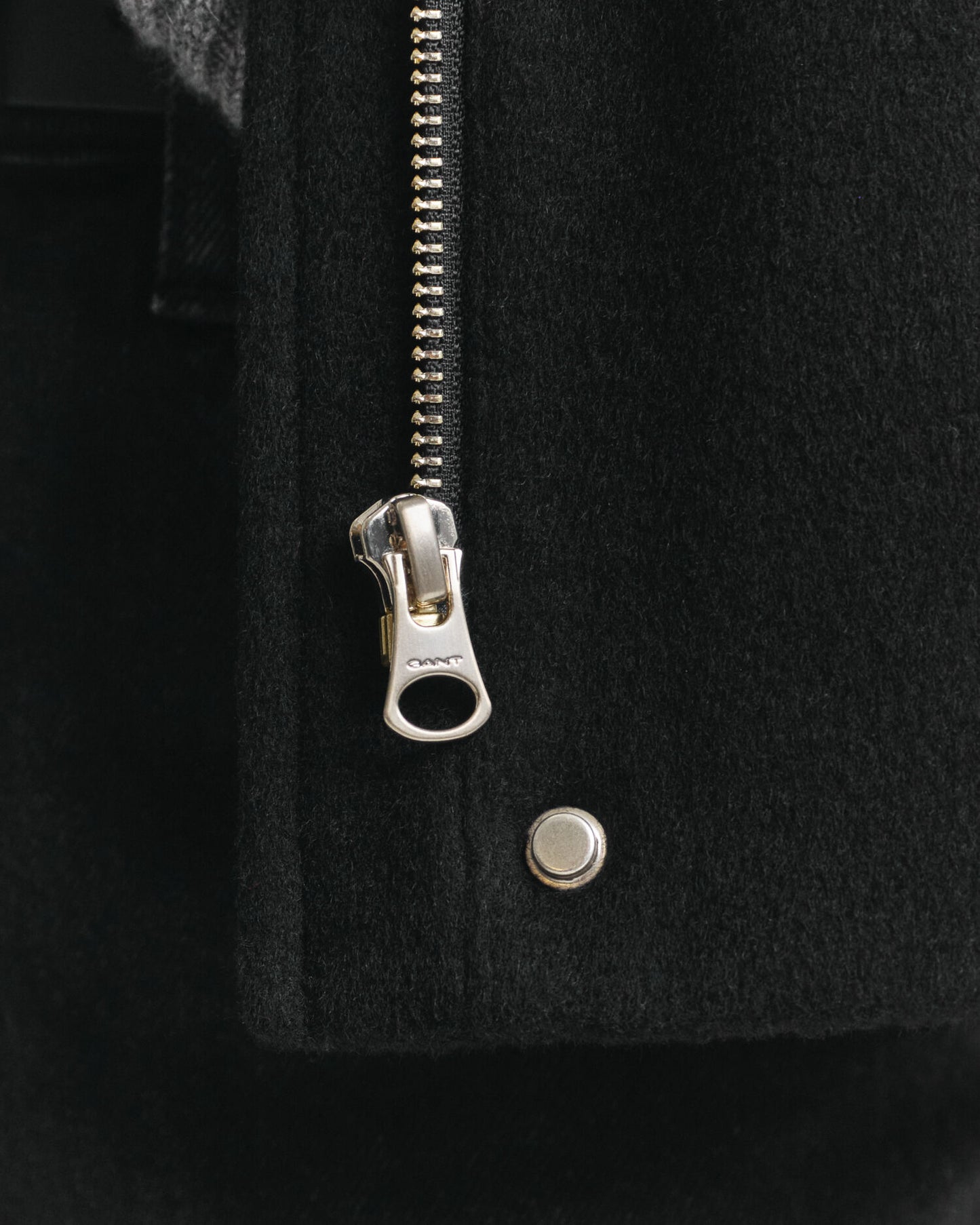 Blouson zippé court en laine