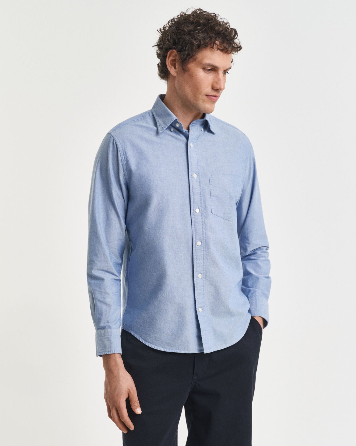 Chemise Oxford classique coupe droite