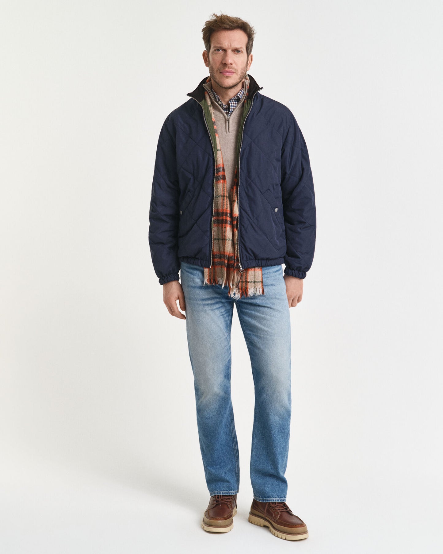 Veste à col montant réversible