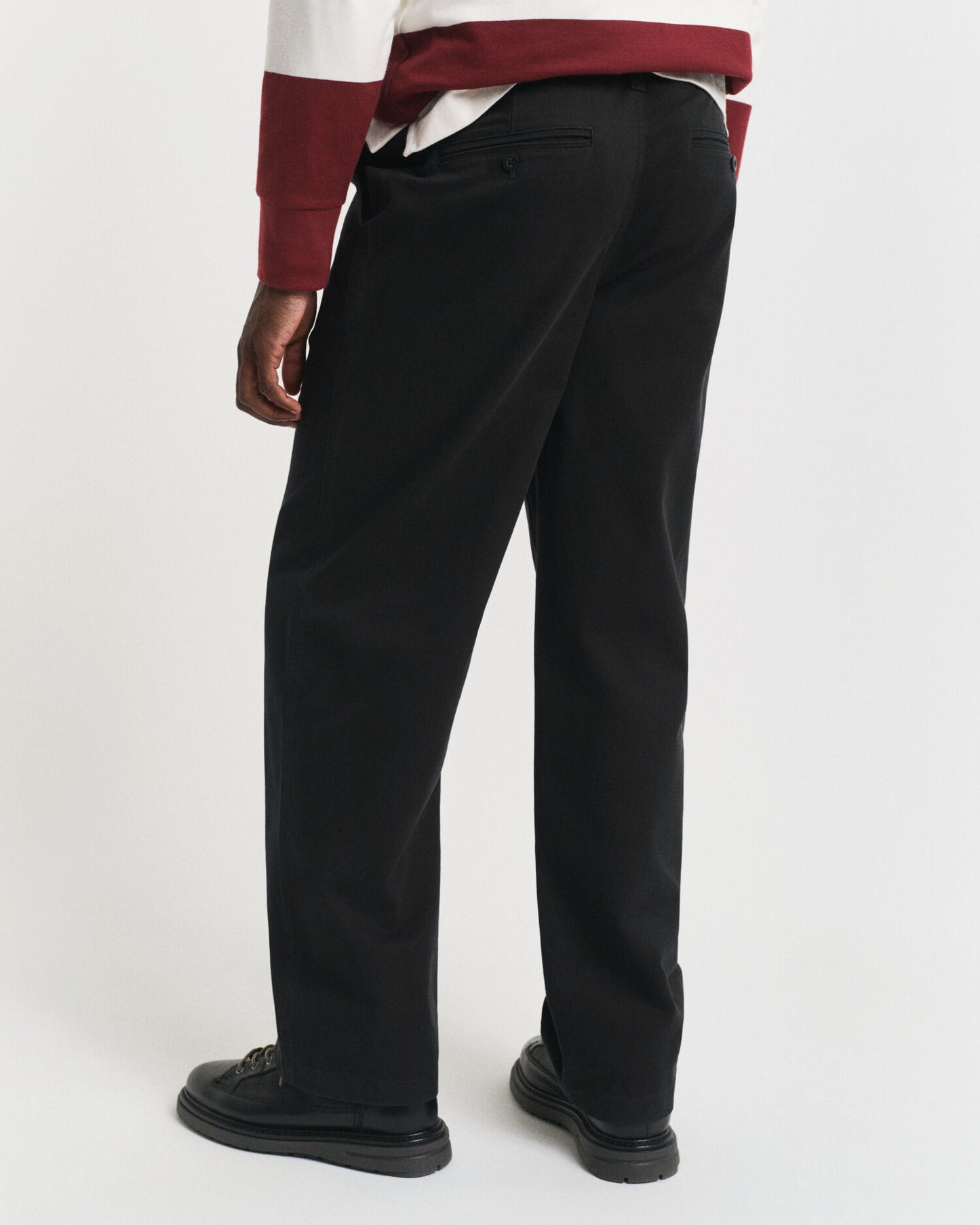 Pantalon chino en twill de coton coupe décontractée