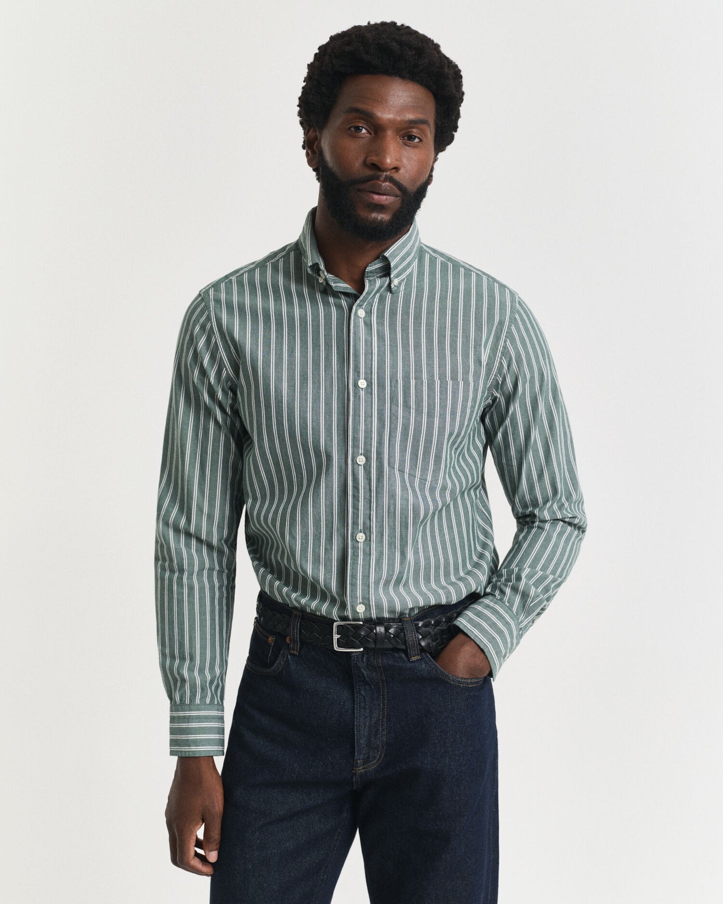 Chemise en popeline rayée Regular Fit Archive
