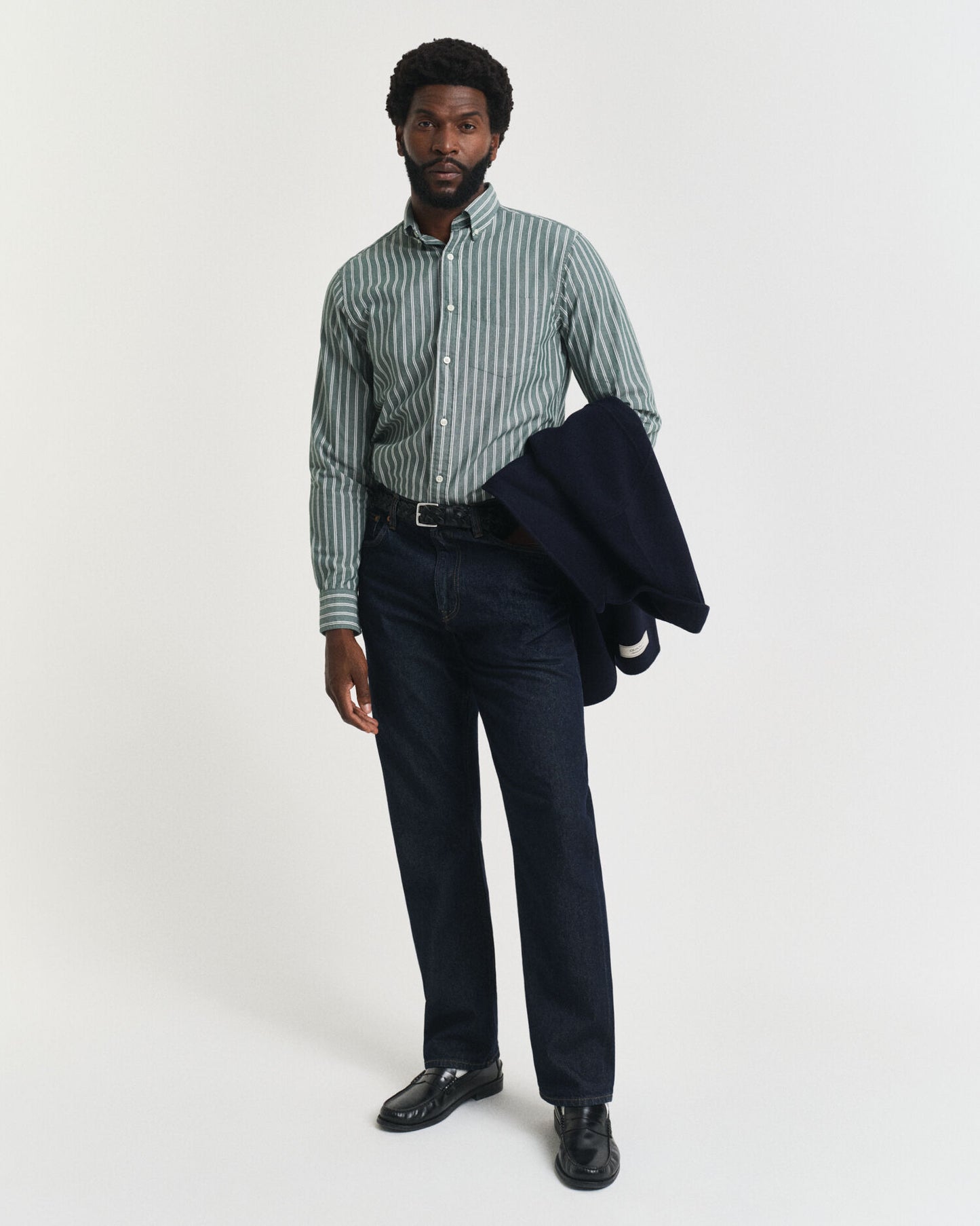 Regular Fit gestreiftes Archiv-Popeline-Hemd