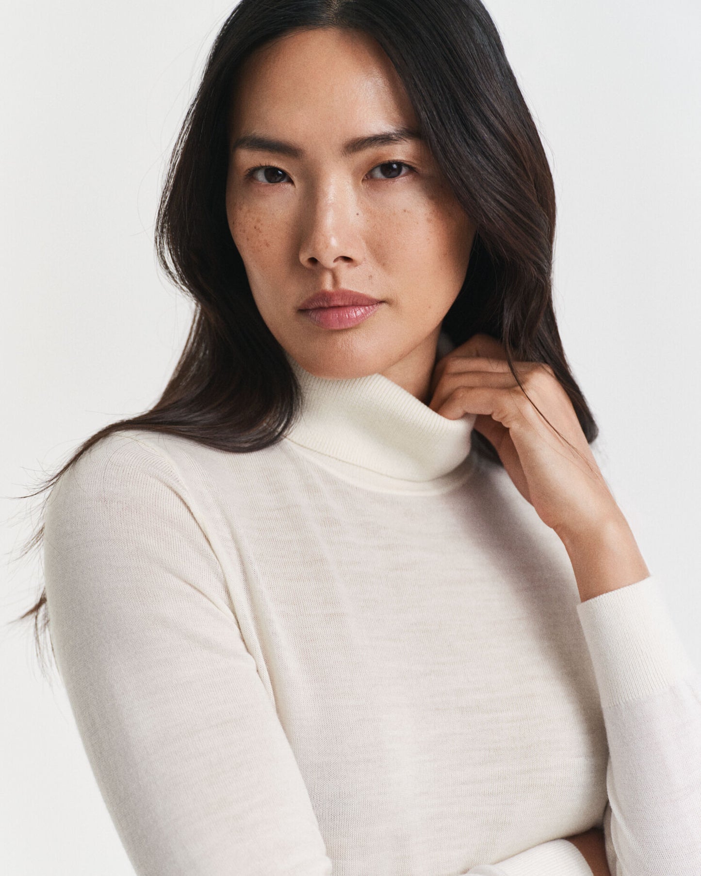 Pullover aus extrafeiner Merinowolle mit Rollkragen