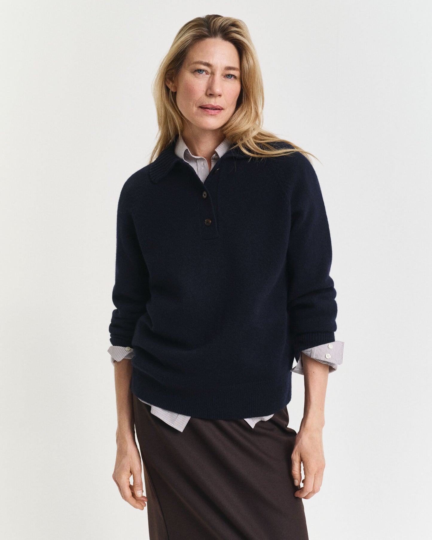 Strickpullover aus Wolle-Kaschmir-Mischung