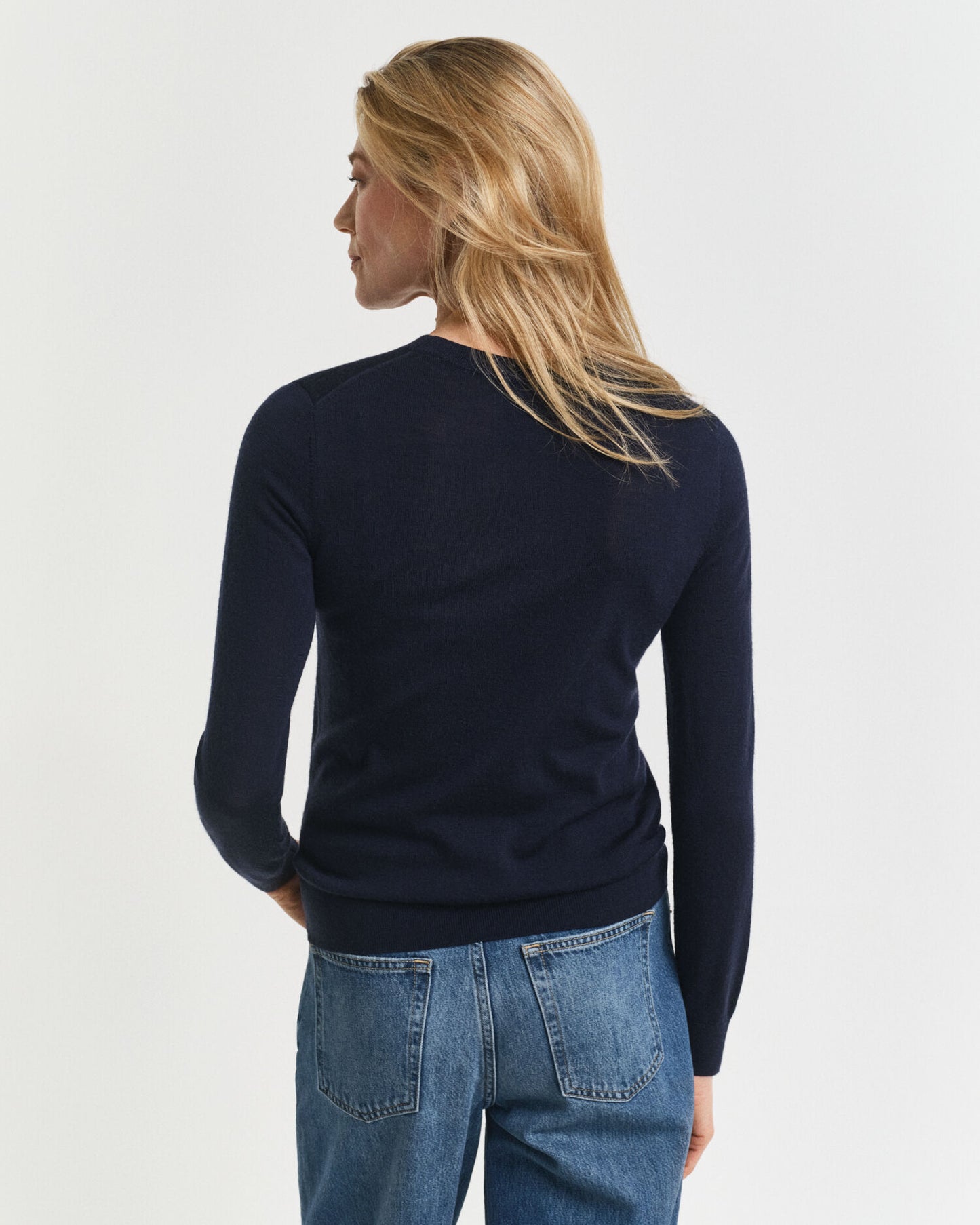 Pullover aus extrafeiner Merinowolle mit Rundhalsausschnitt