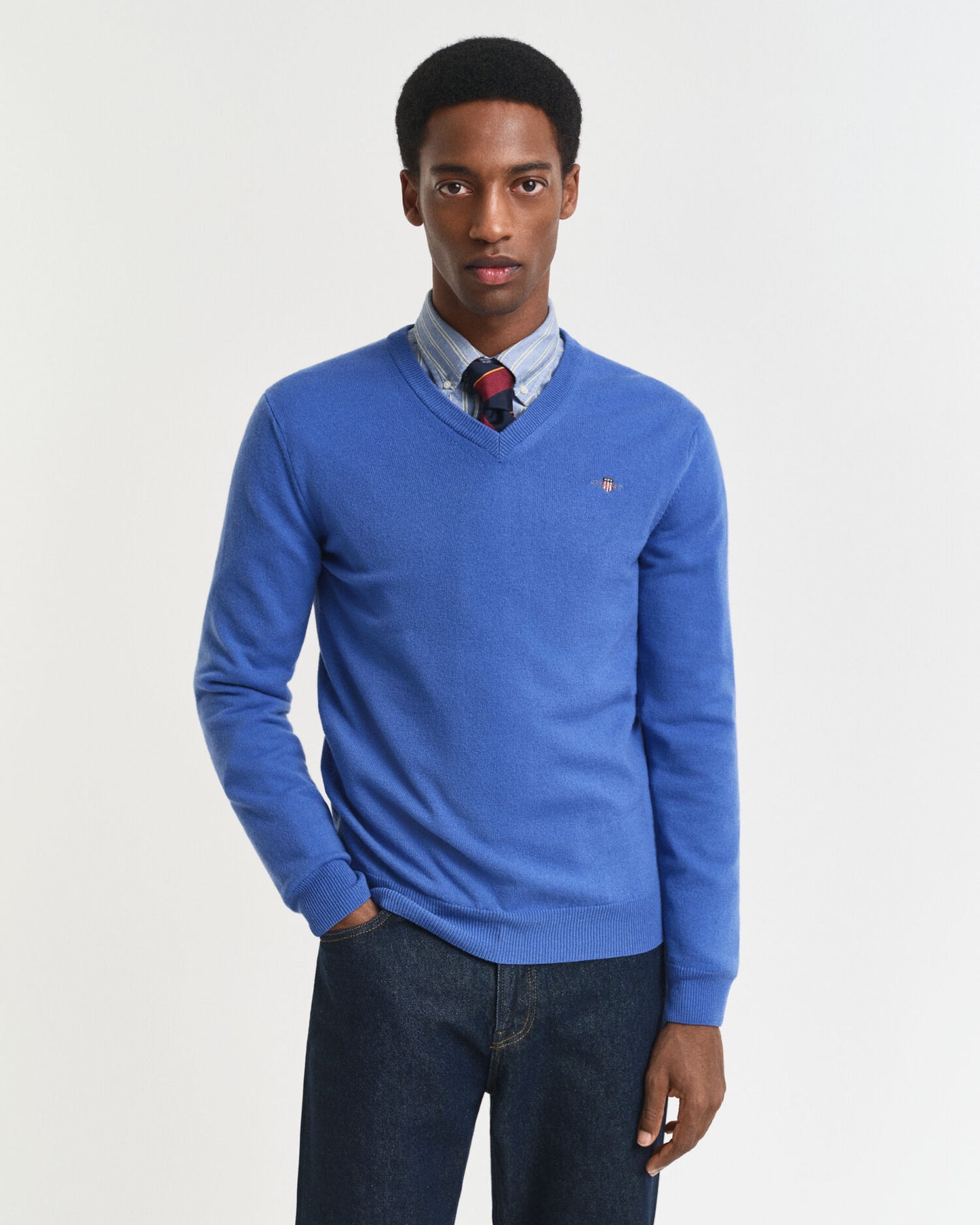 Pull Col V en Laine d'Agneau Superfine