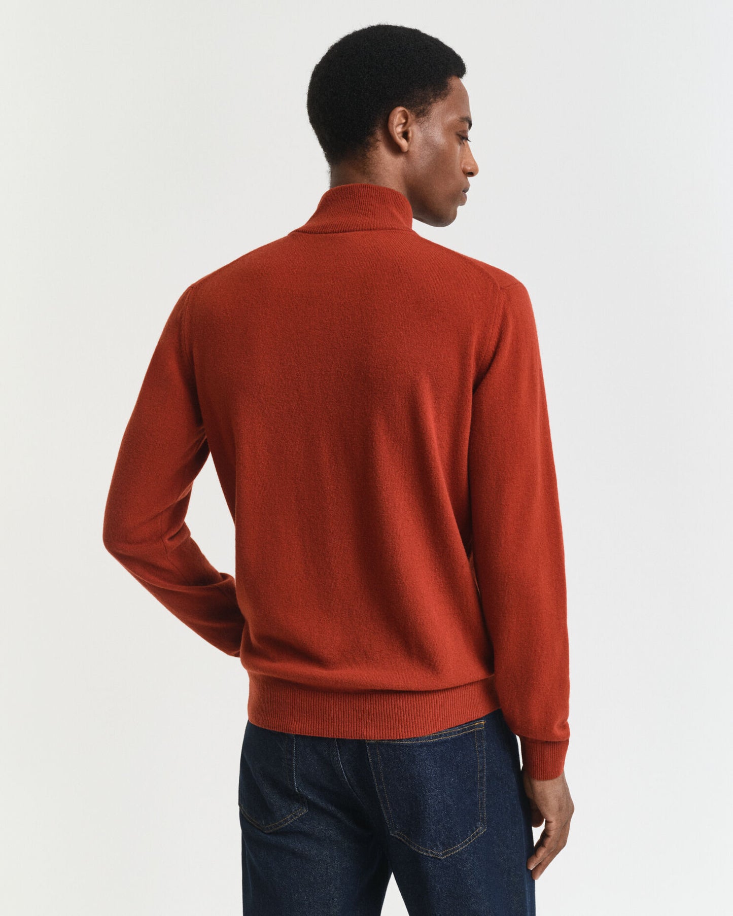 Superfeiner Lammwoll-Half-Zip-Pullover