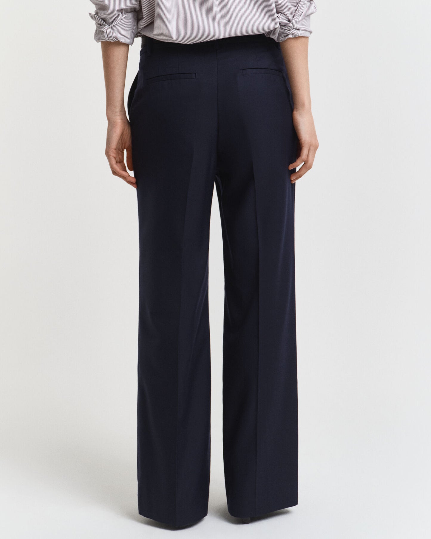 Pantalon ajusté en mélange de laine