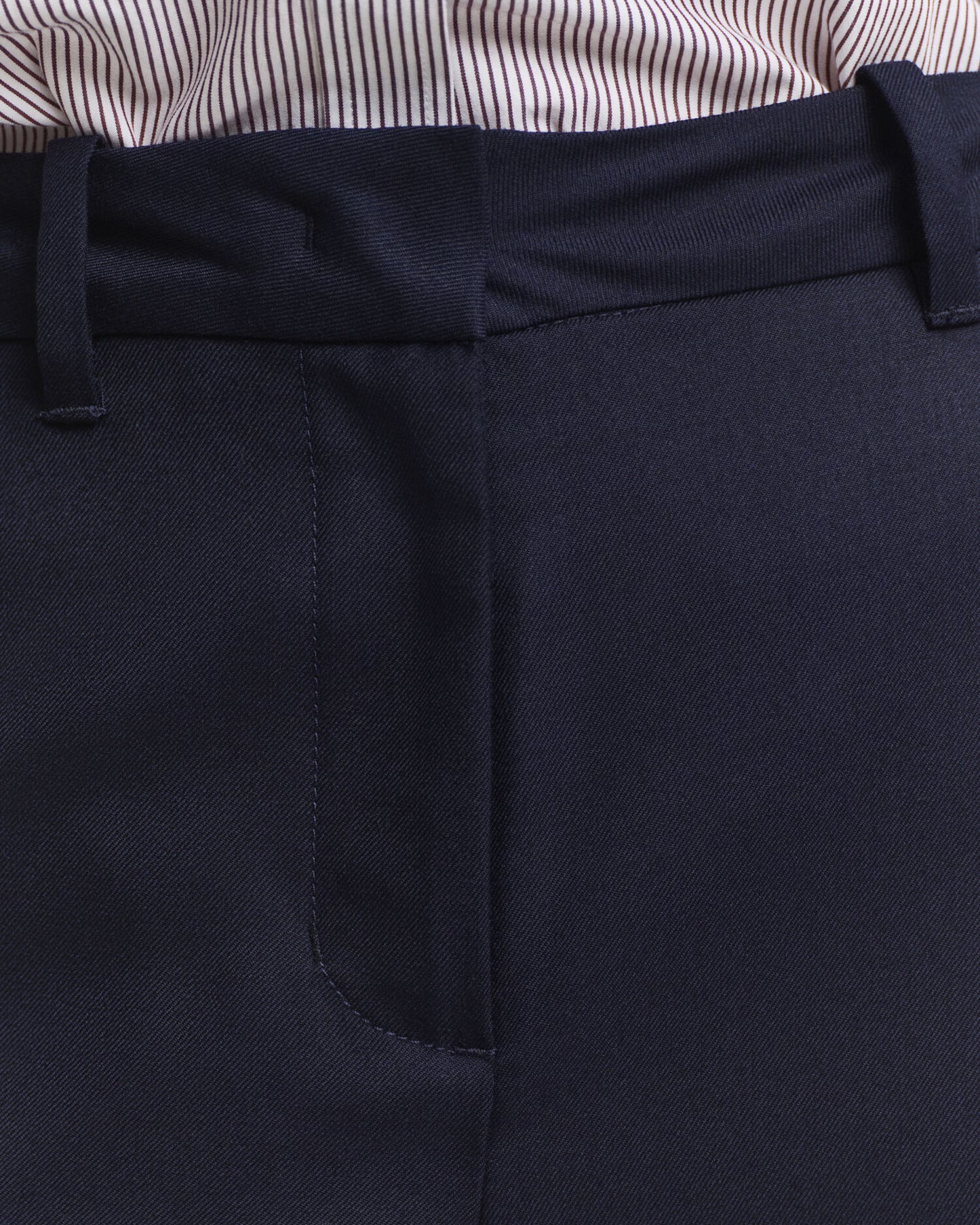 Pantalon ajusté en mélange de laine