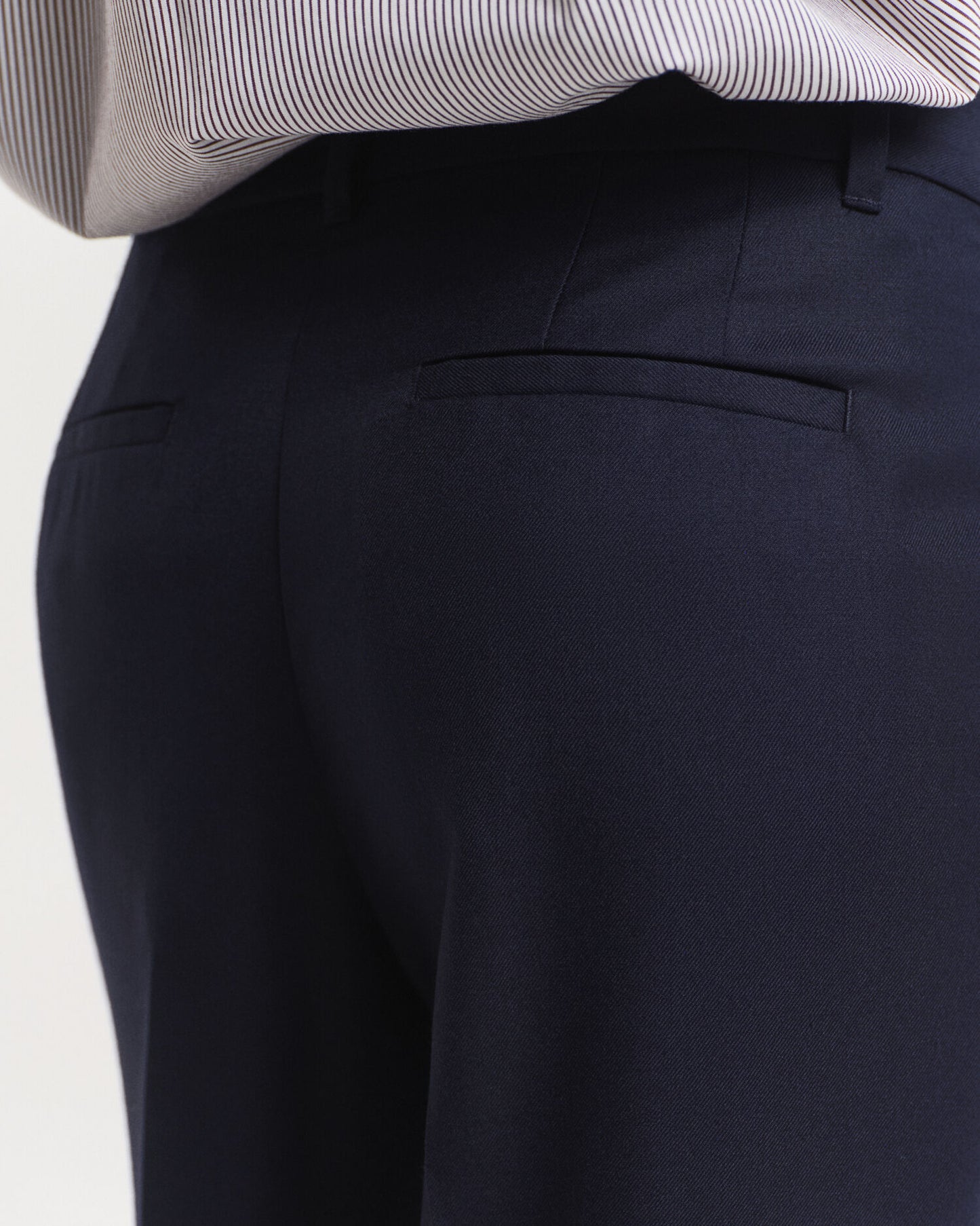 Pantalon ajusté en mélange de laine