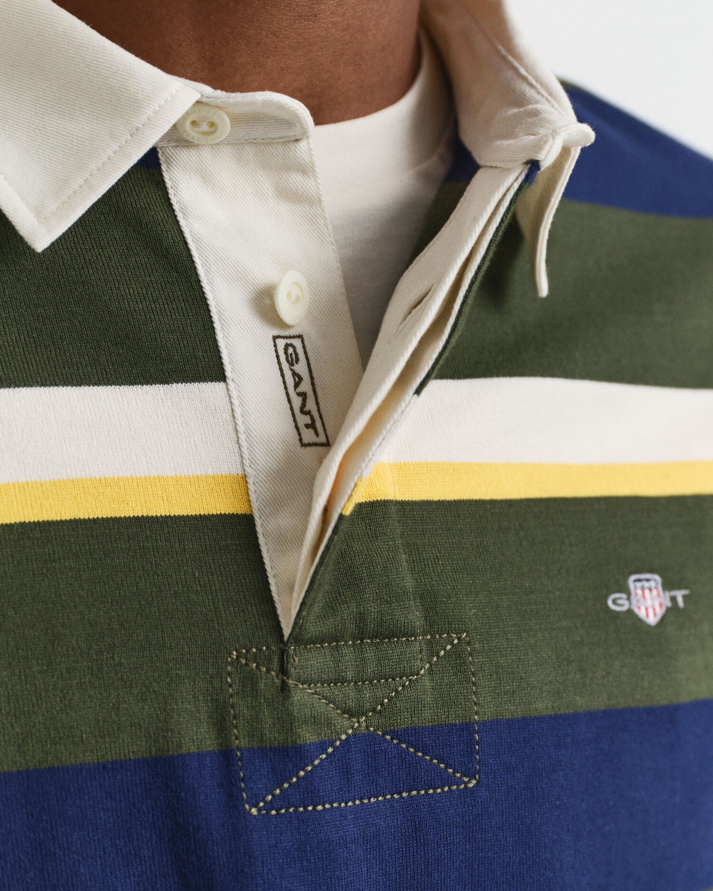 Gestreiftes schweres Rugby-Shirt
