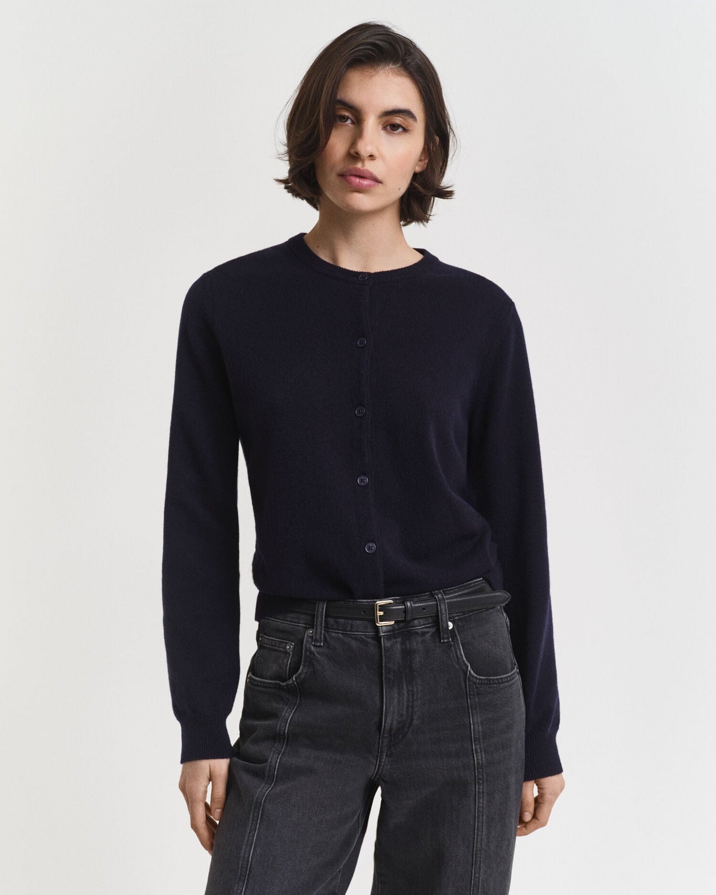 Feinste Lammwoll-Strickjacke