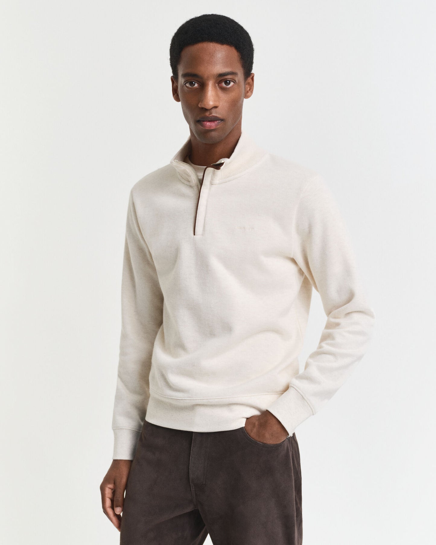 Sweat-shirt Sacker Rib à demi-glissière