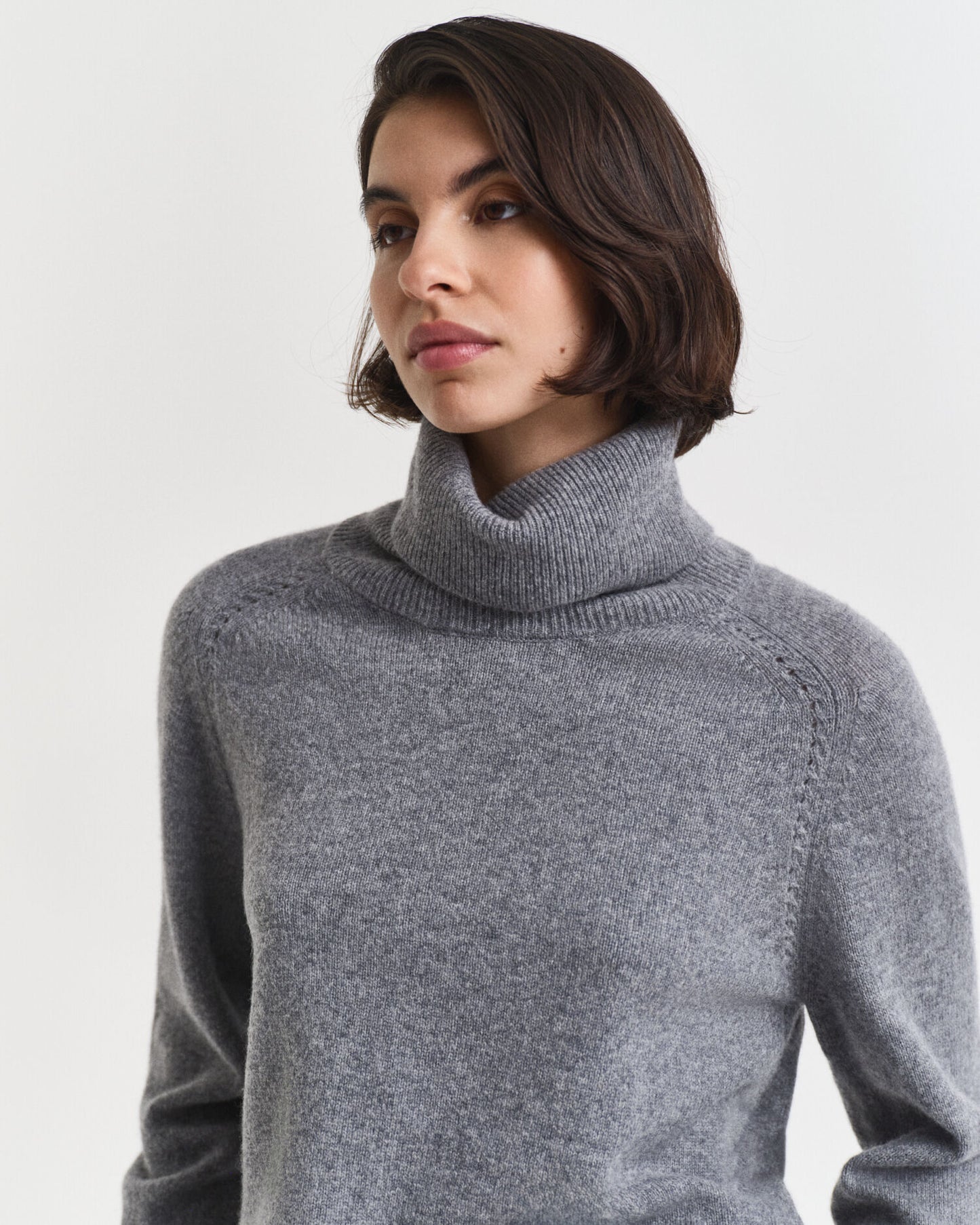 Rollkragenpullover aus weicher Wolle und Kaschmirgemisch