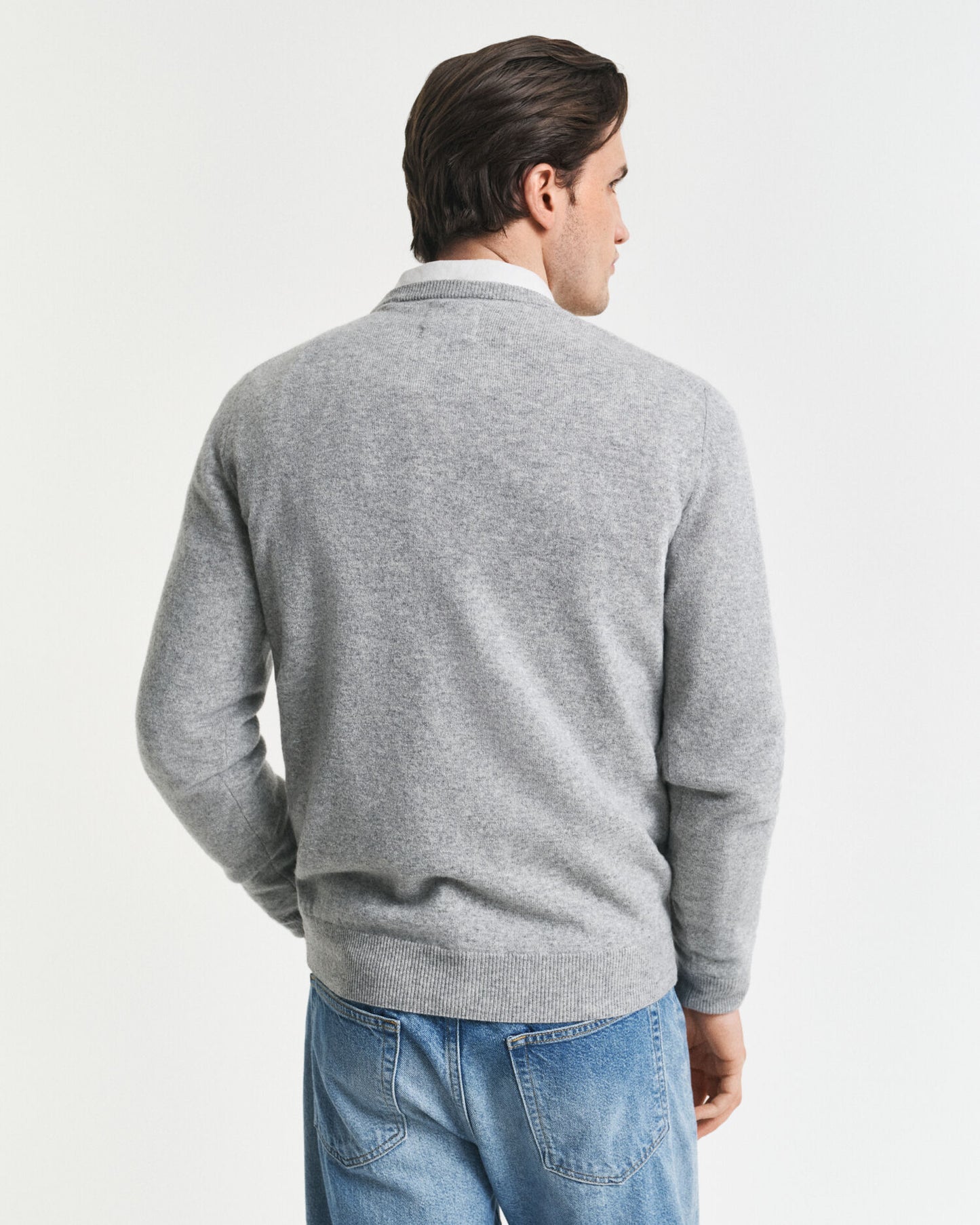 Pullover aus superfeiner Lammwolle mit Rundhalsausschnitt