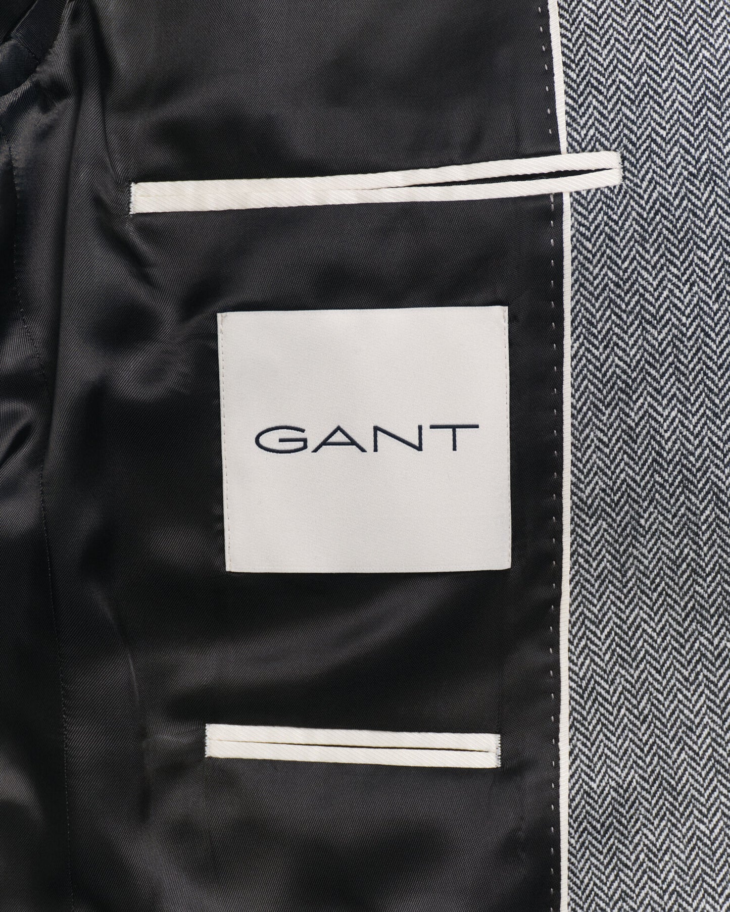 Veste de costume en flanelle à chevrons coupe slim