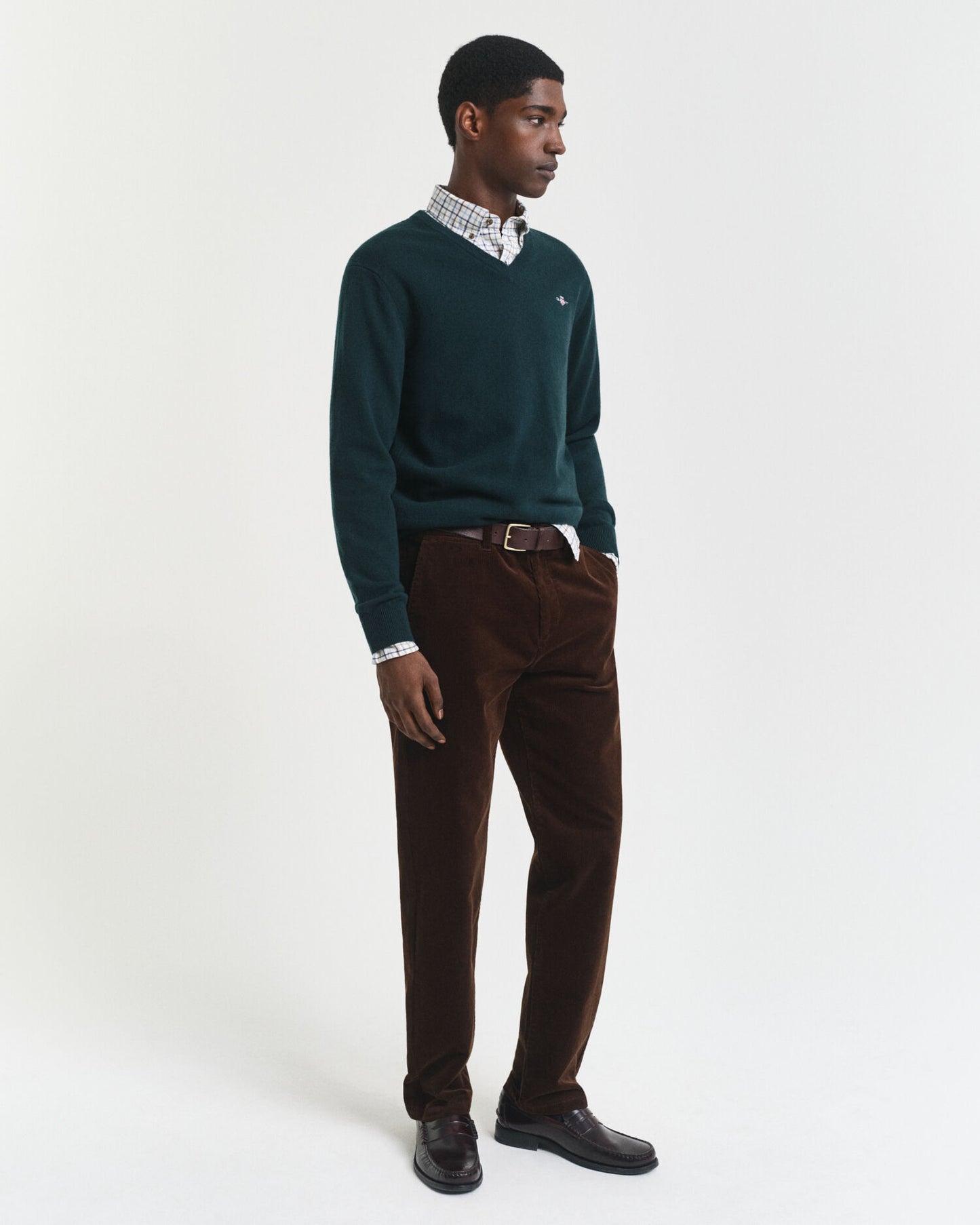 Superfeiner Lambswool V-Pullover