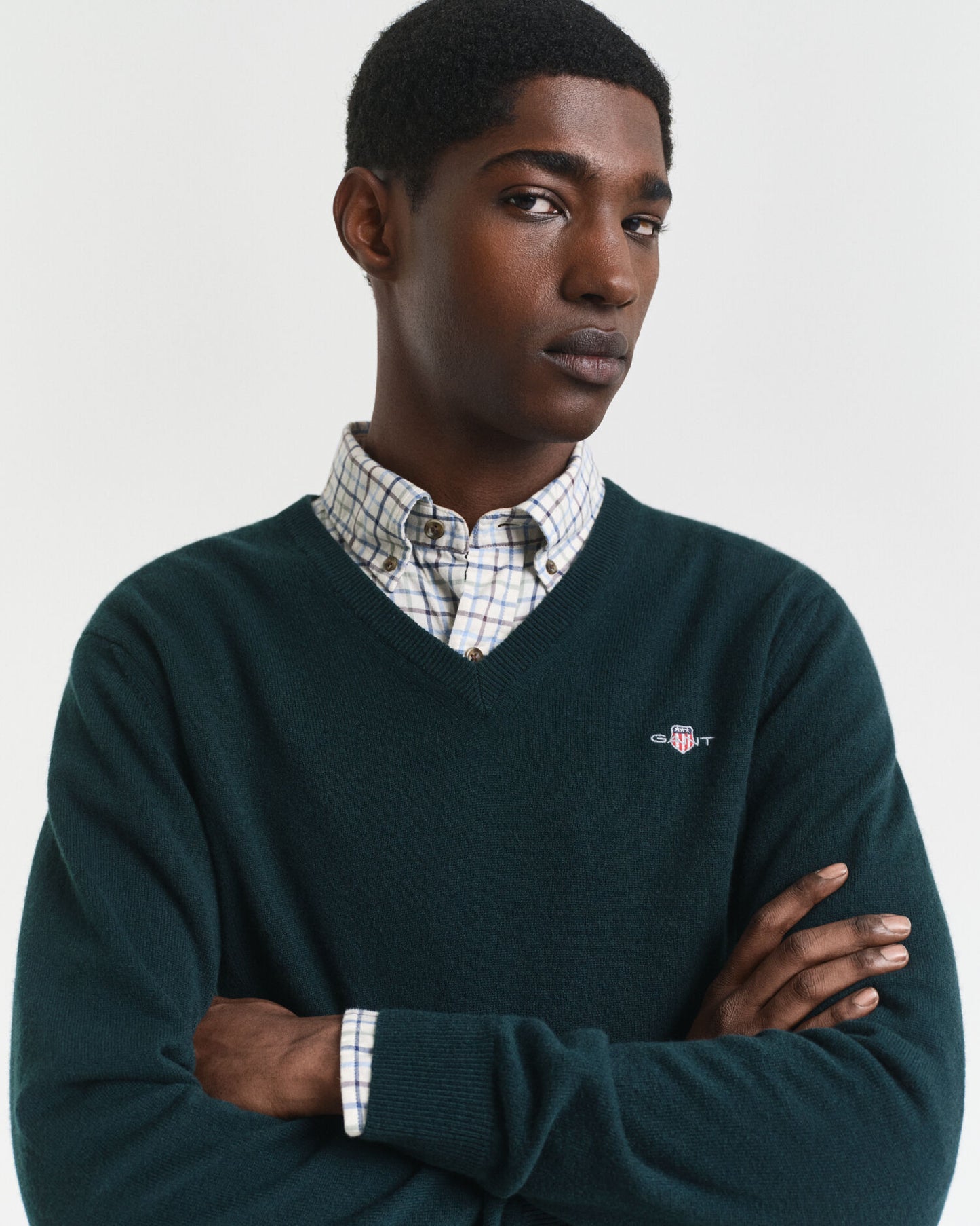 Superfeiner Lambswool V-Pullover