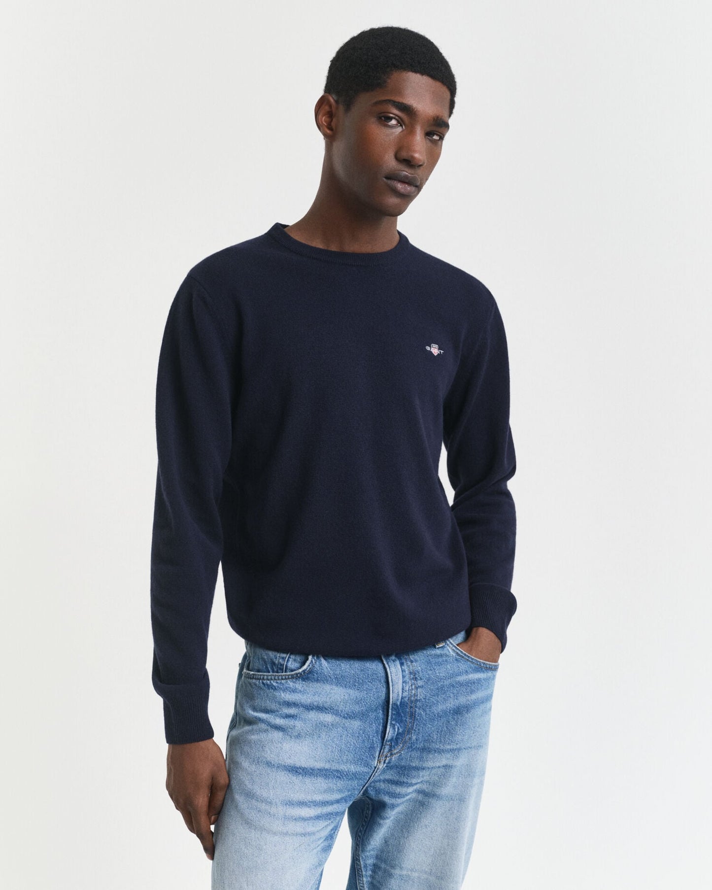 Pull ras du cou en laine d'agneau ultra-fine