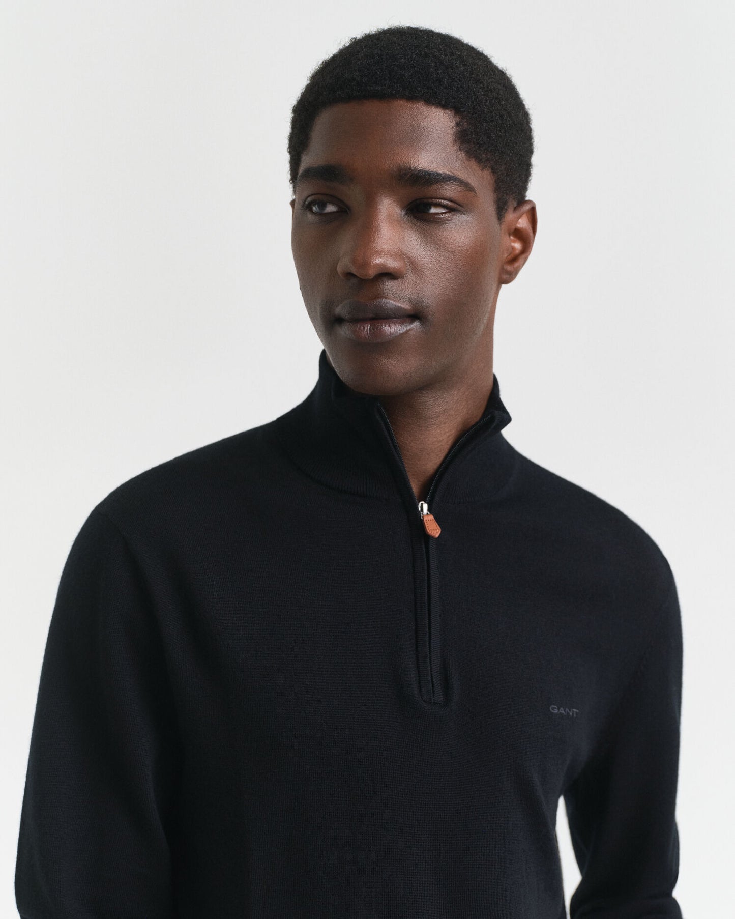 Pull demi-zip en laine mérinos extra-fine