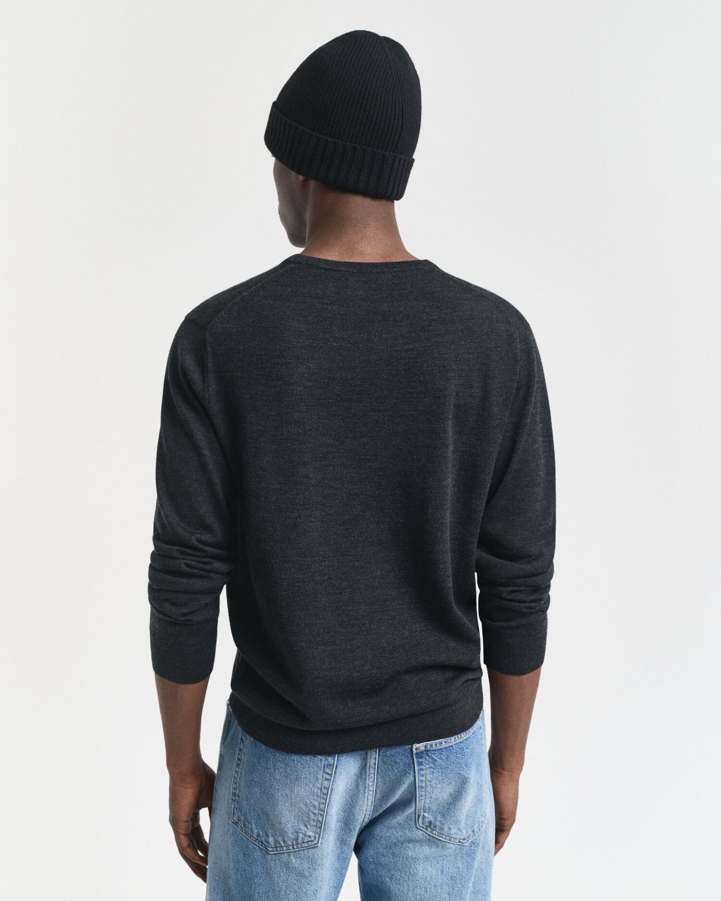 Pullover aus extrafeiner Merinowolle mit Rundhalsausschnitt