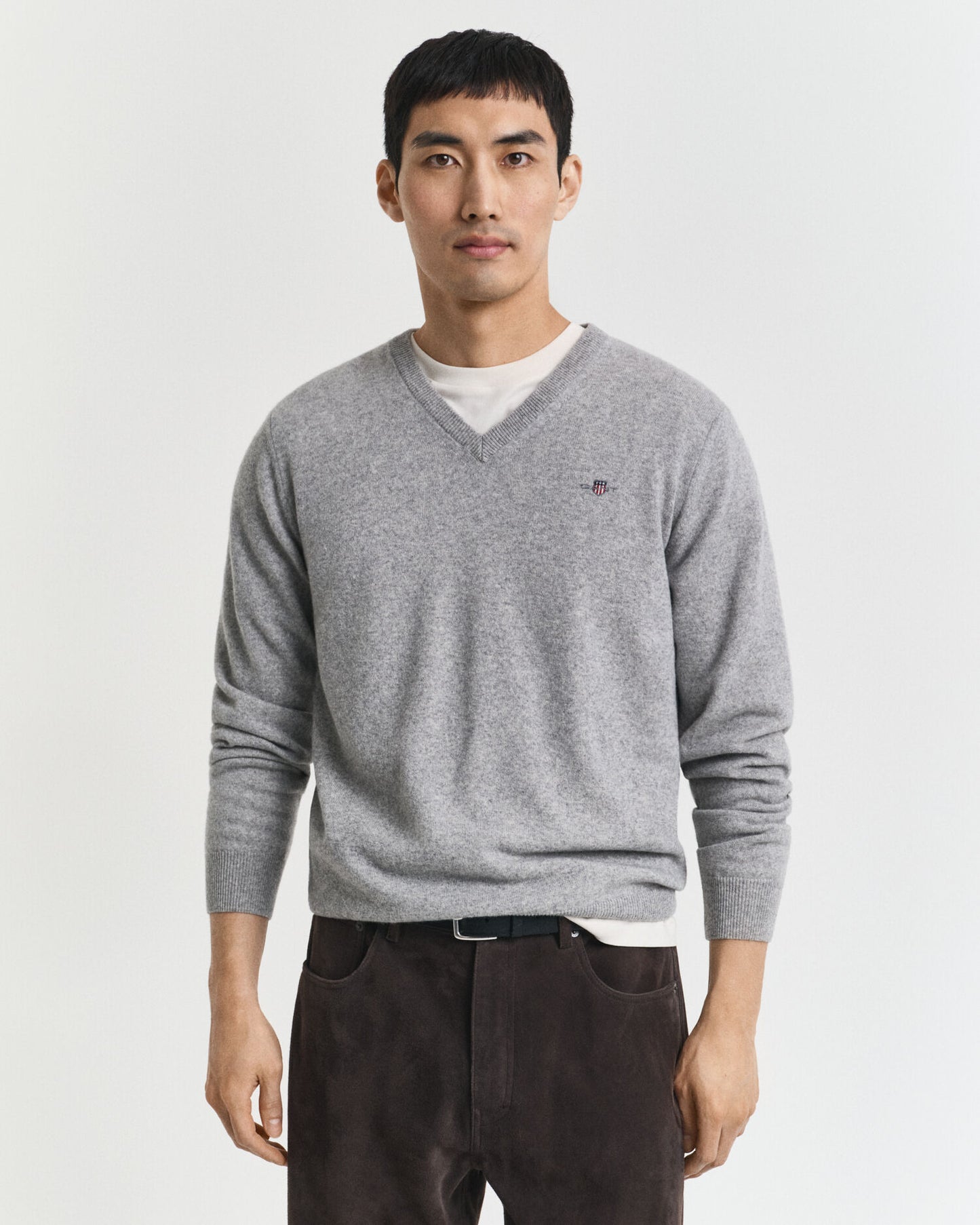 Pull Col V en Laine d'Agneau Superfine