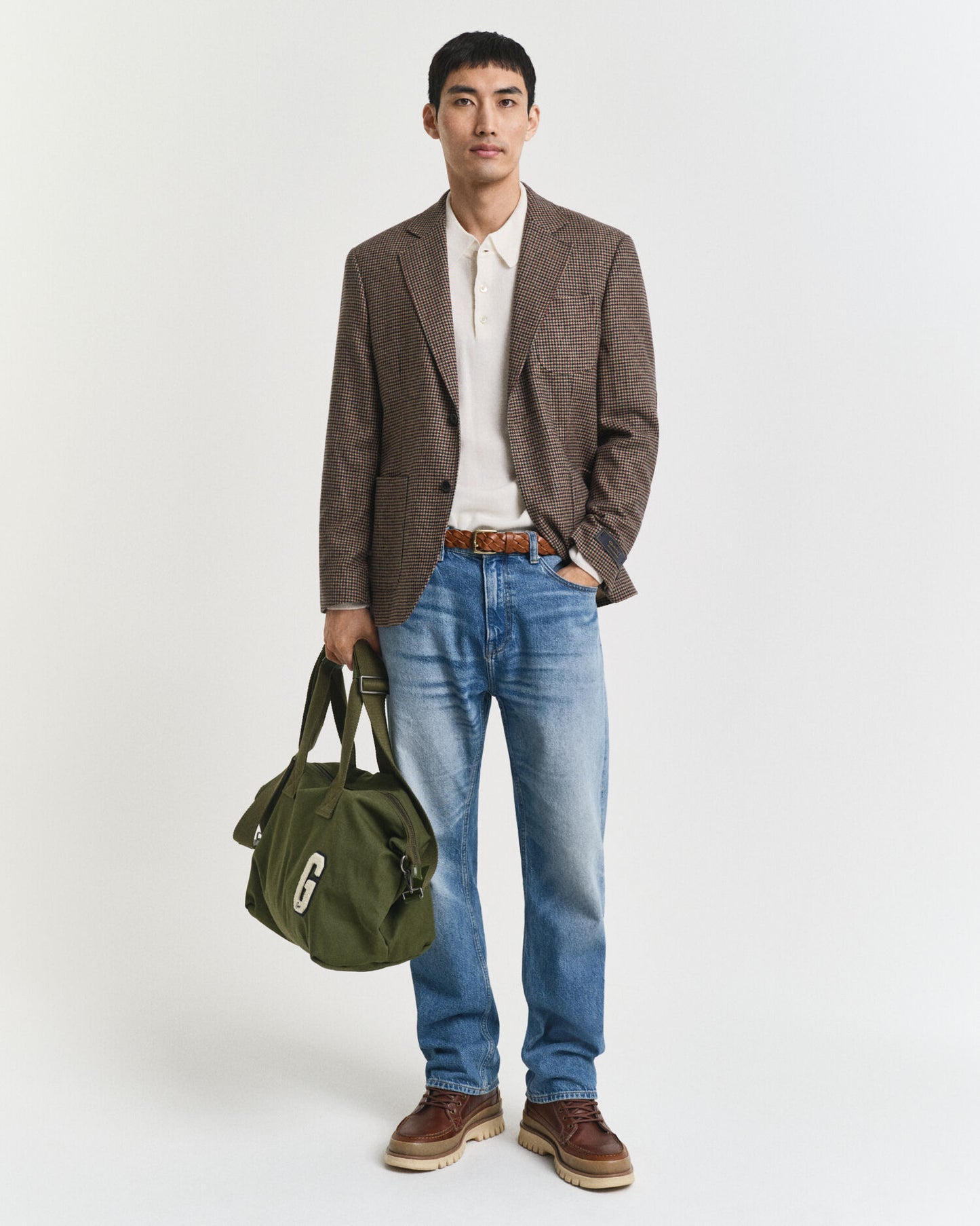 Feinster Lambswool Polo-Pullover