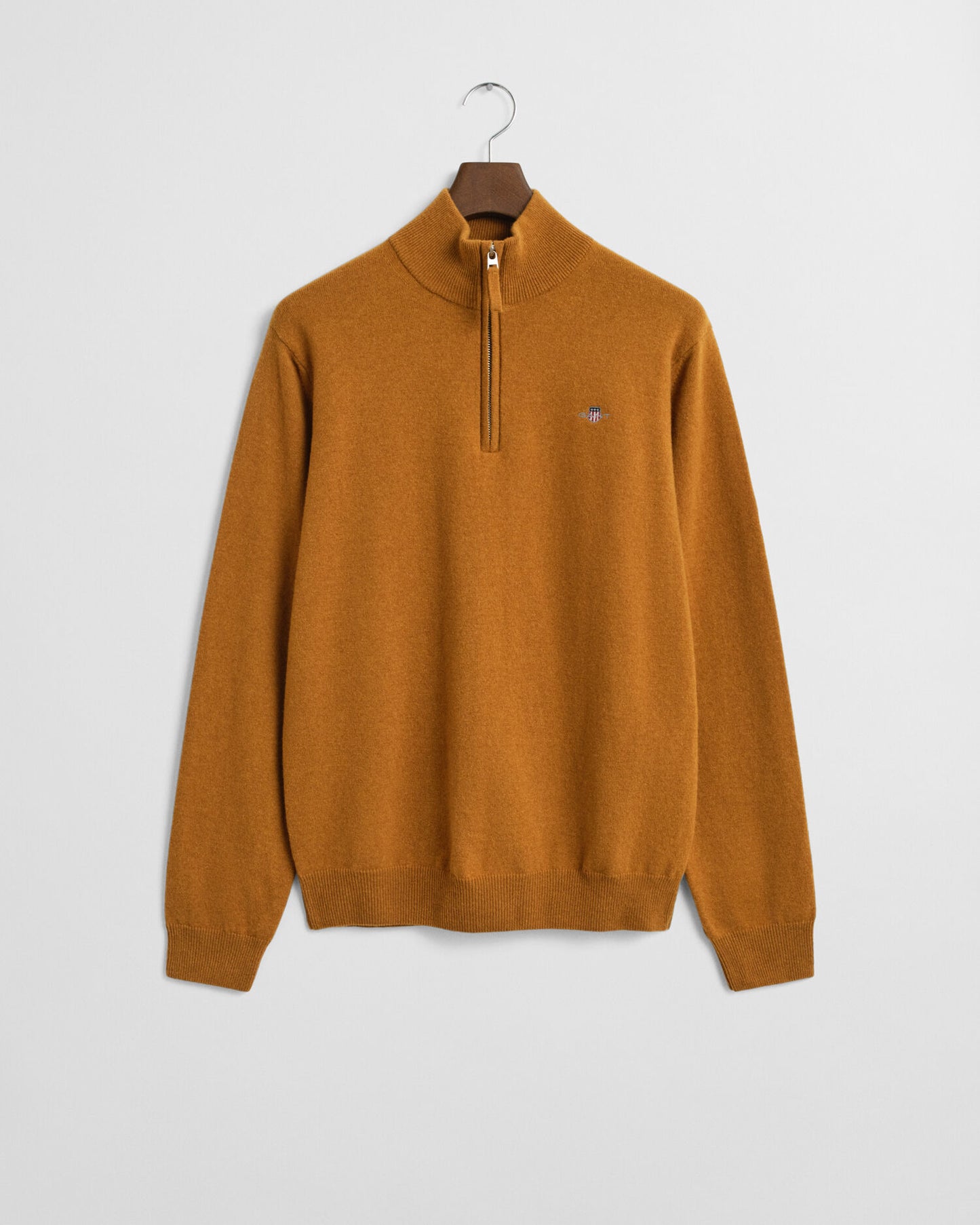 Halb-Zip-Pullover aus extrafeiner Lammwolle