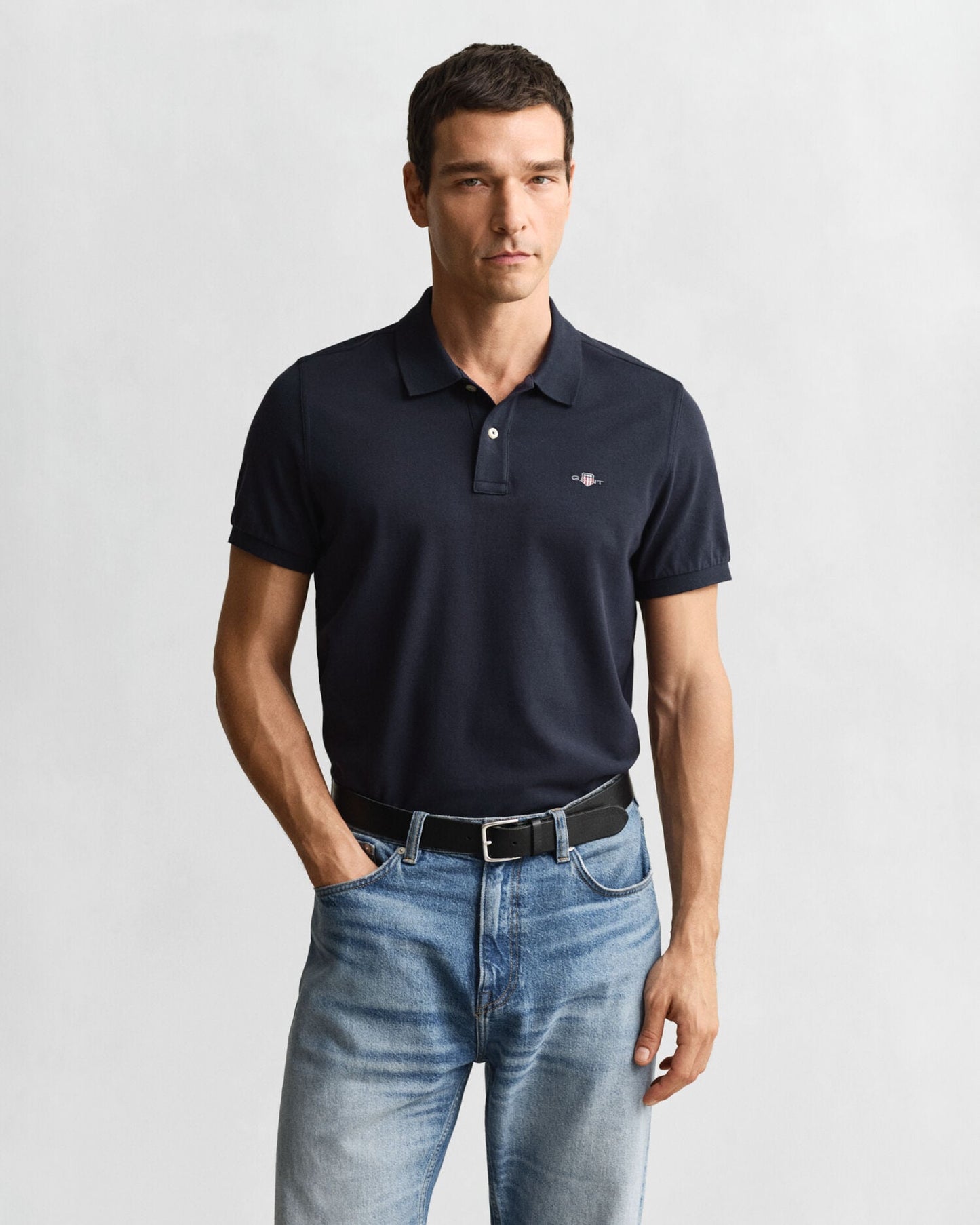 Regular Fit Shield Pique Polo Shirt