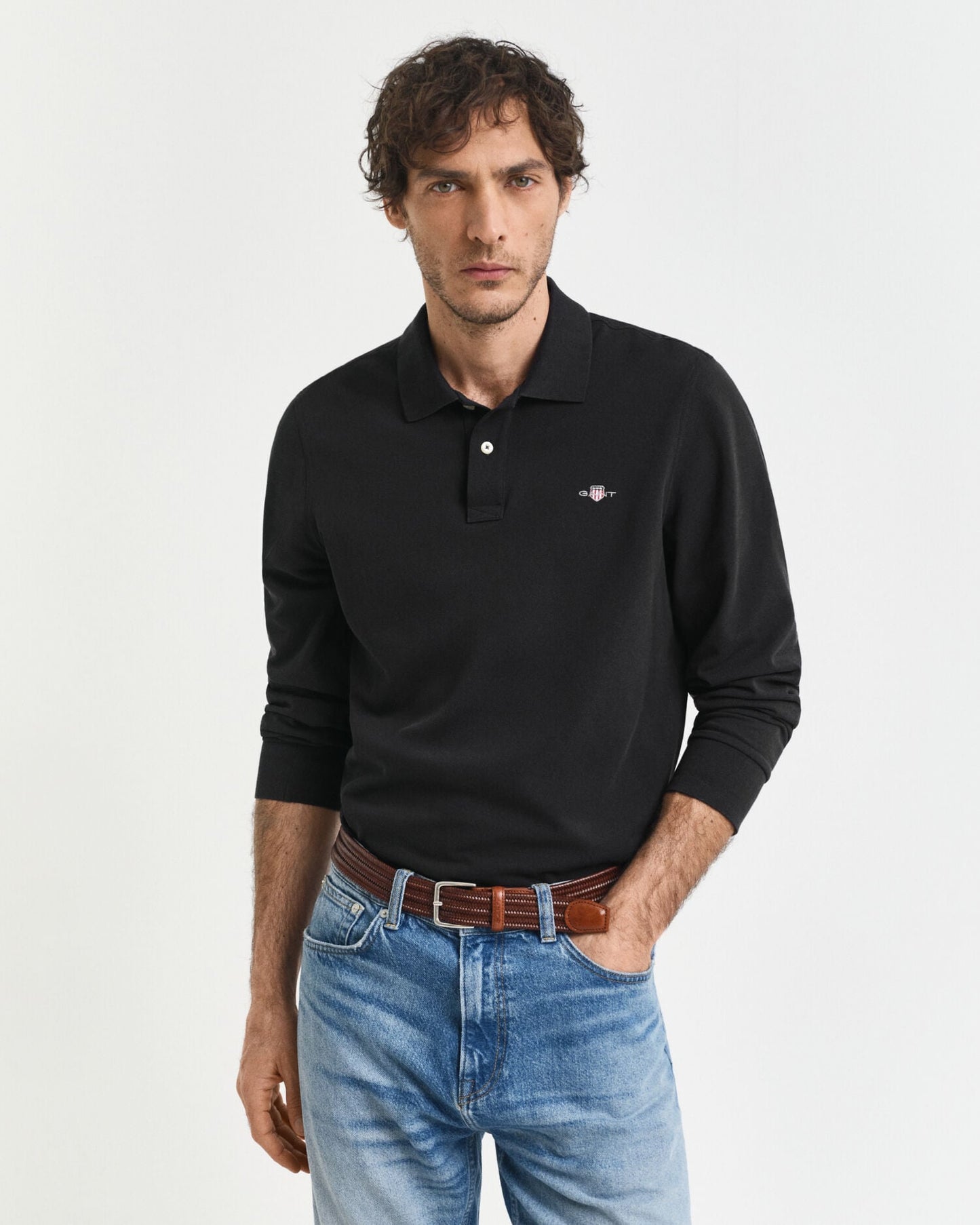 Polo piqué avec écusson