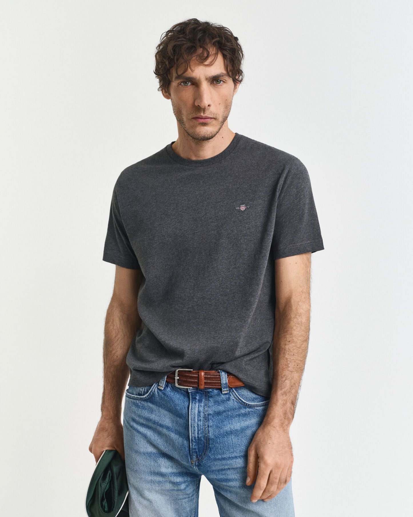 T-shirt écusson coupe droite