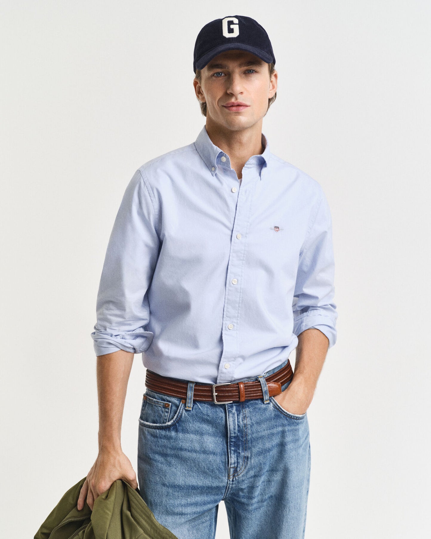 Chemise classique en popeline coupe ajustée